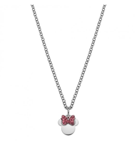 Collana Disney Bambino DISNEY PREZIOSI PER BAMBINI IN ARGENTO MICKEY e MINNIE MOUSE in Acciaio Cristallo N600583RPL-B.CS - N600583RPL-B.CS